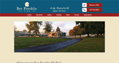 Desktop Screenshot of benfranklinrvpark.com