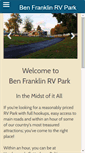 Mobile Screenshot of benfranklinrvpark.com